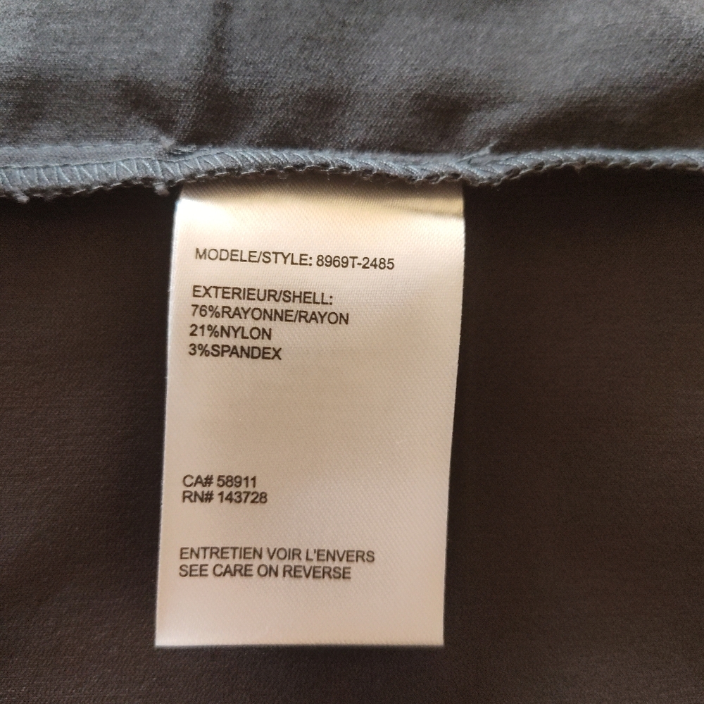 TRIBAL Career Event Mid Length Carbon Grey Fitted Dress New! Size 12 / Large - Picture 4 of 4